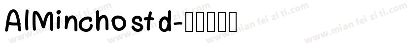 AIMinchostd字体转换
