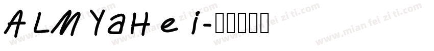 ALMYaHei字体转换