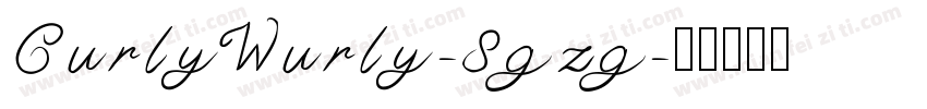 CurlyWurly-8gzg字体转换