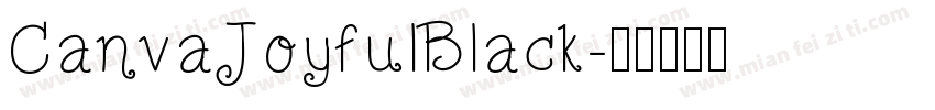 CanvaJoyfulBlack字体转换