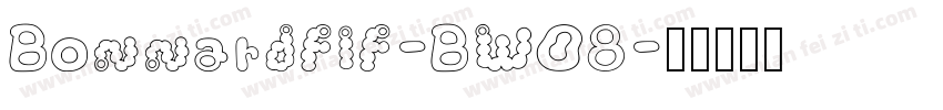 Bonnardflf-BW08字体转换