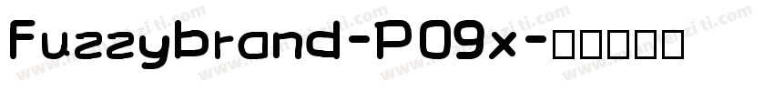 Fuzzybrand-P09x字体转换