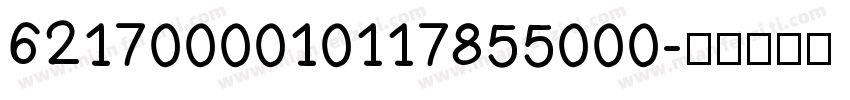 6217000010117855000字体转换