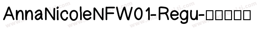 AnnaNicoleNFW01-Regu字体转换