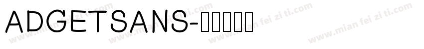 ADGETSANS字体转换