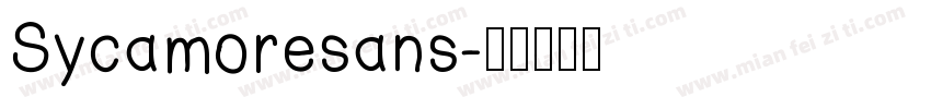 Sycamoresans字体转换