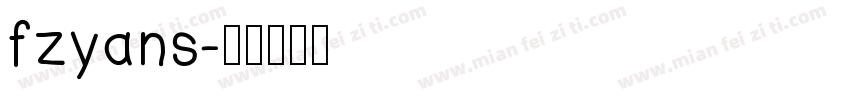 fzyans字体转换