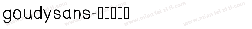 goudysans字体转换