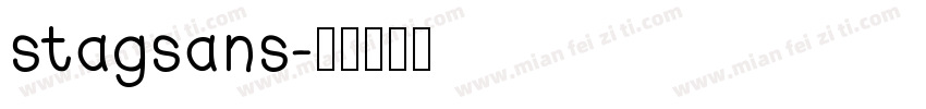 stagsans字体转换