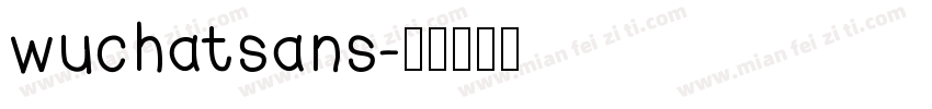 wuchatsans字体转换