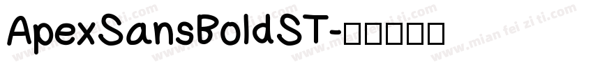 ApexSansBoldST字体转换