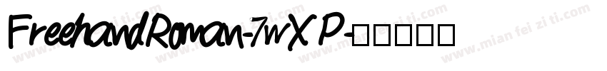 FreehandRoman-7wXP字体转换