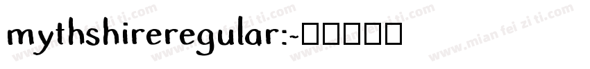 mythshireregular:字体转换