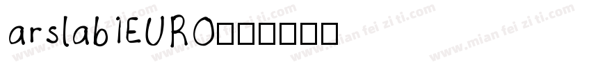 arslab1EURO字体转换