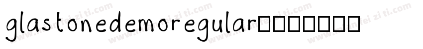 glastonedemoregular-字体转换