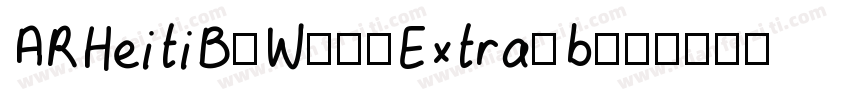 ARHeitiB5W00-Extra-b字体转换