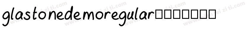 glastonedemoregular-字体转换