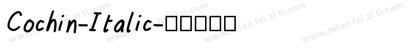 Cochin-Italic字体转换