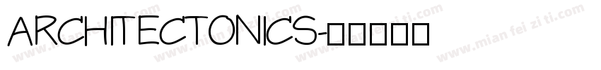ARCHITECTONICS字体转换