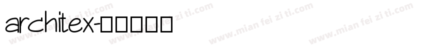 architex字体转换