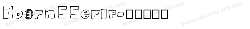 AdornSSerif字体转换