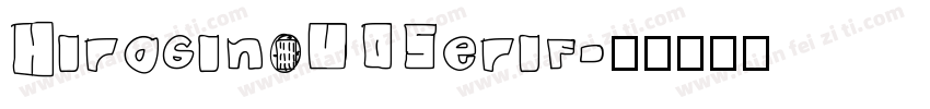 HiraginoUDSerif字体转换