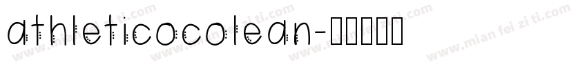 athleticocolean字体转换