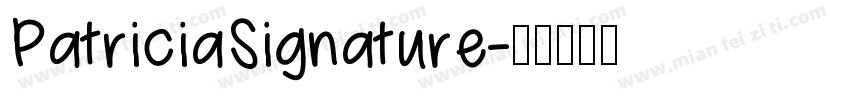 PatriciaSignature字体转换