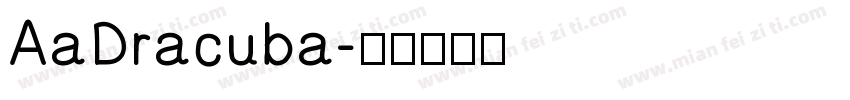 AaDracuba字体转换