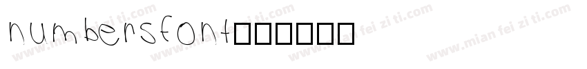 numbersfont字体转换