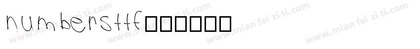 numbersttf字体转换