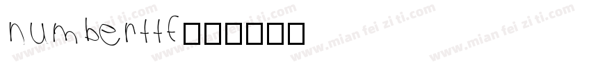 numberttf字体转换