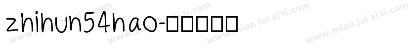 zhihun54hao字体转换