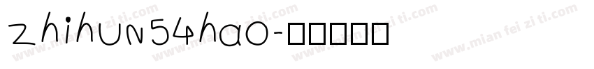 zhihun54hao字体转换
