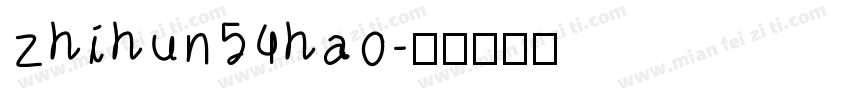 zhihun54hao字体转换