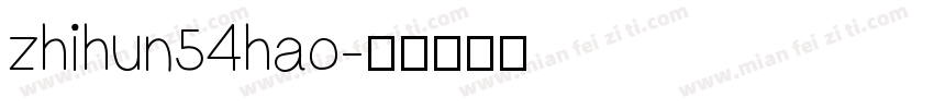 zhihun54hao字体转换