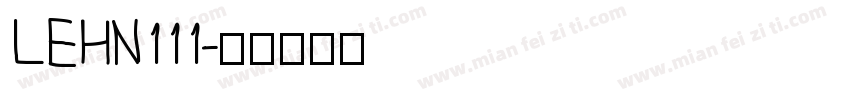 LEHN111字体转换