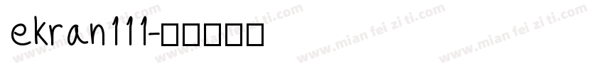 ekran111字体转换
