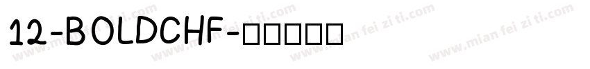 12-BOLDCHF字体转换