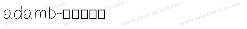 adamb字体转换
