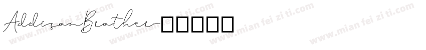 AddisonBrother字体转换