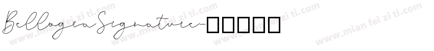 BellogiaSignature字体转换