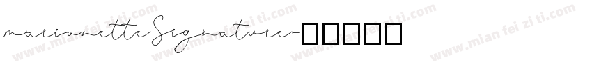 marionetteSignature字体转换