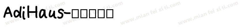 AdiHaus字体转换