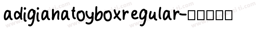 adigianatoyboxregular字体转换