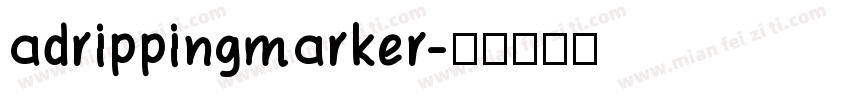 adrippingmarker字体转换