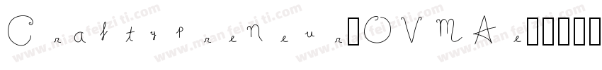 Craftypreneur-OVMAe字体转换