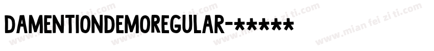 DamentionDemoRegular字体转换