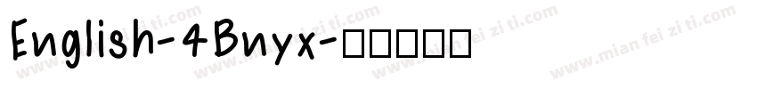 English-4Bnyx字体转换