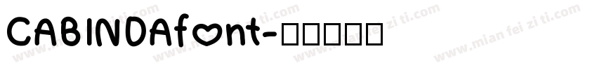 CABINDAfont字体转换